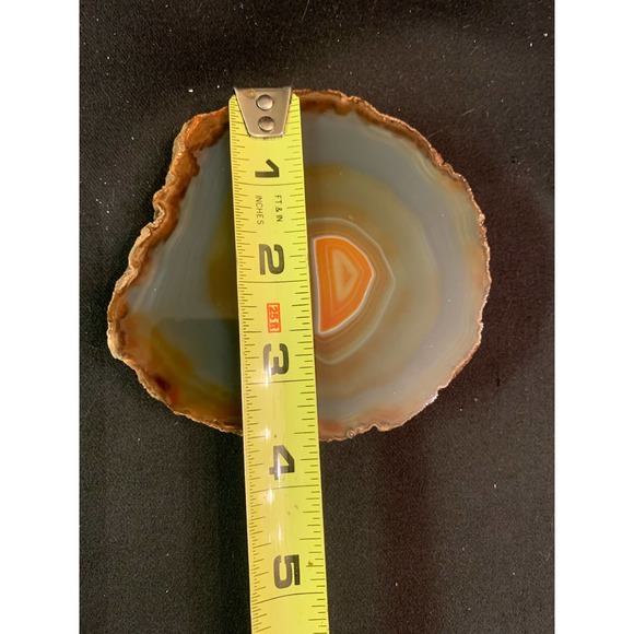 BLUE, ORANGE & BROWN BANDED AGATE SLAB - Picture 4 of 6